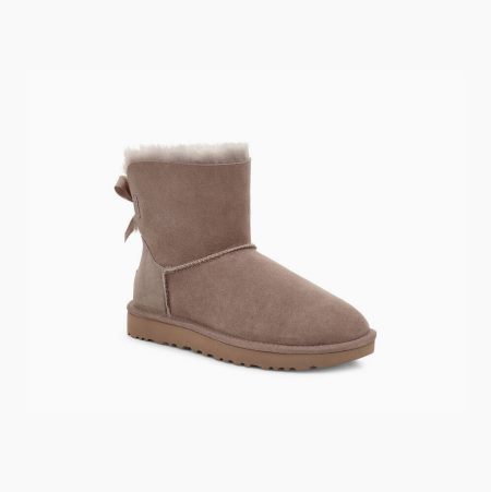 UGG Mini Bailey Bow II Caribou Boots for Women (DNMW74260)